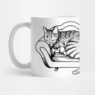 Tiger Cat Sofa Mug